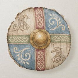 Viking Sköld Rund Kudde