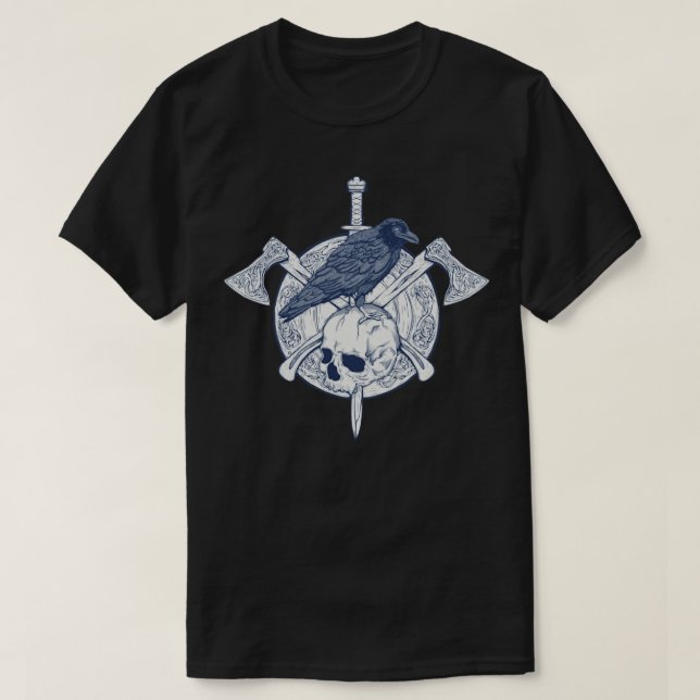 Viking-sköld T Shirt (Design framsida)