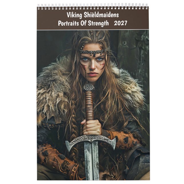 Viking Sköldmöer – Porträtt Av Styrka Kalender (Omslag)