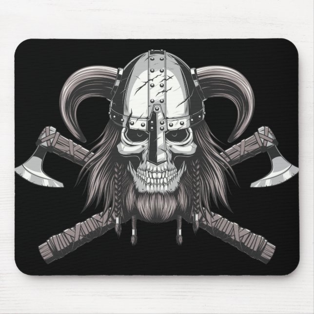 Viking Skull-musknapp Musmatta (Framsidan)
