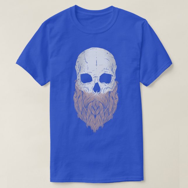Viking Skull-skägg T Shirt (Design framsida)