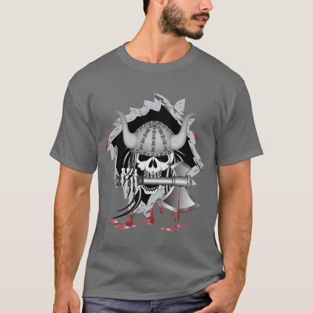 Viking Skull T-shirt (Framsida)