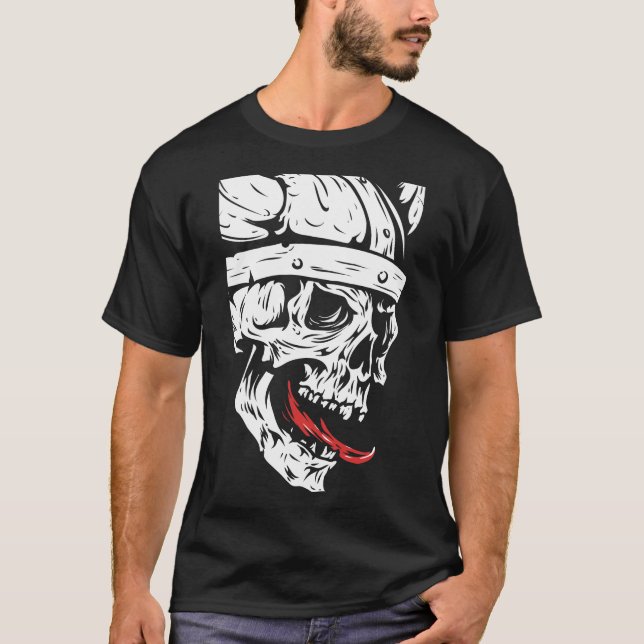 Viking Skull T Shirt (Framsida)