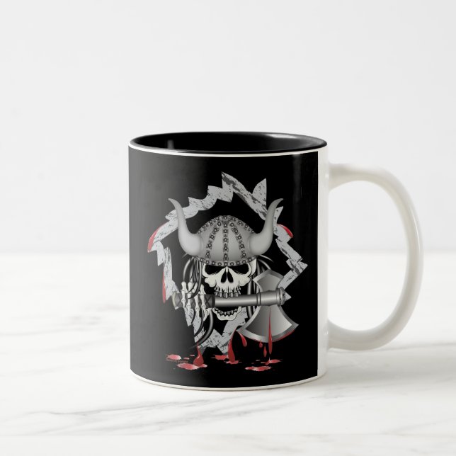 Viking Skull Två-Tonad Mugg (Höger)