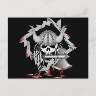 Viking Skull Vykort