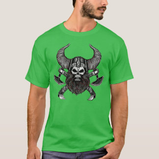 Viking Skull Warrior Sea Ragnar Vikings Clas T Shirt