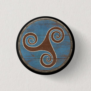 Viking skyddar emblemen - Triskele Knapp