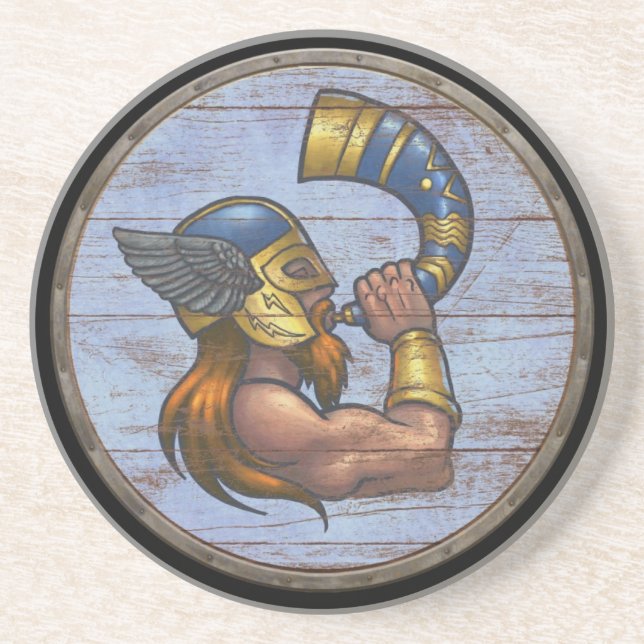 Viking skyddar - Heimdallr Underlägg Sandsten (Framsidan)