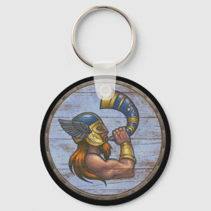 Viking skyddar Keychain - Heimdallr Nyckelring