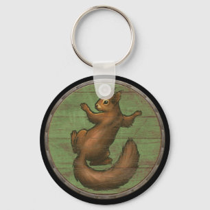 Viking skyddar Keychain - Ratatoskr Nyckelring