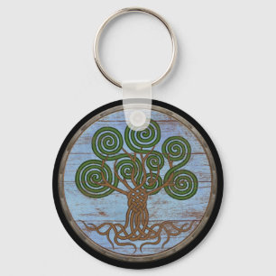 Viking skyddar Keychain - Yggdrasil Nyckelring