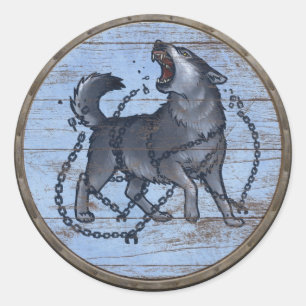 Viking skyddar klistermärken - Fenrir