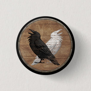 Viking skyddar knäppas - Odins Ravens Knapp