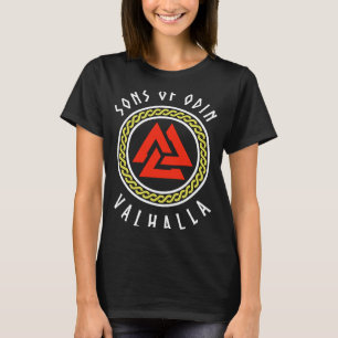 Viking Sons of Odin Valhalla Viking Valknut Women T Shirt