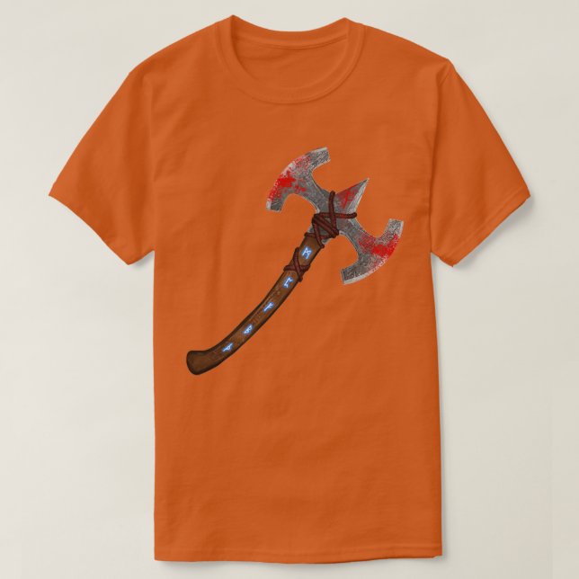 Viking Spell Ax Classic TShirt T Shirt (Design framsida)
