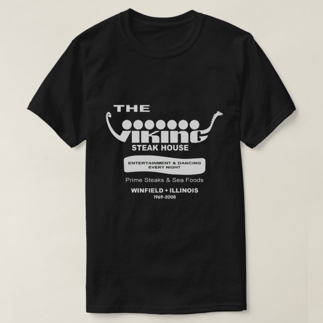 Viking Steak House, Winfield, IL (1969-2008) T Shirt (Design framsida)