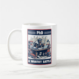 Viking Student PhD A Worthy Battle Kaffemugg