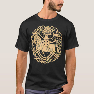 Viking Symbol Horse Warrior Nordic Mythology Valha T Shirt