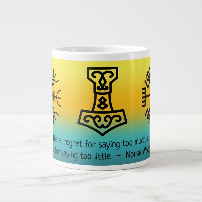 Viking Symbols Jumbo Mugg (Framsidan)