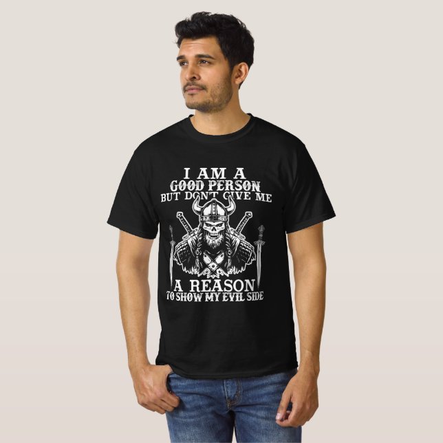 Viking T-shirt-design T Shirt (Hel framsida)