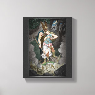 VIKING THEME BRÖLLOP ANNIVERSARY CANVASTRYCK