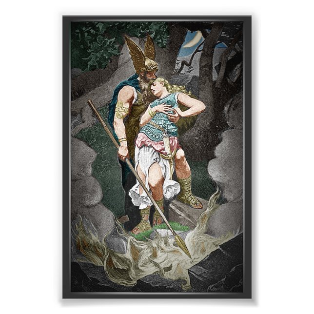 VIKING THEME BRÖLLOP ANNIVERSARY FOTOTRYCK (Framsidan)