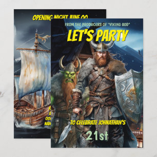 Viking themed norse warriers frakt för medeltida f inbjudningar