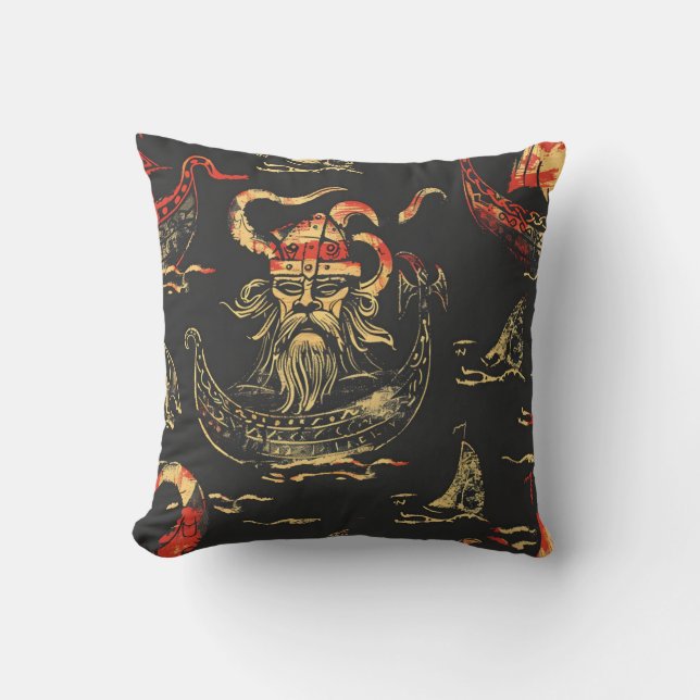 Viking Thézed Ocean Scene Kudde (Framsida)