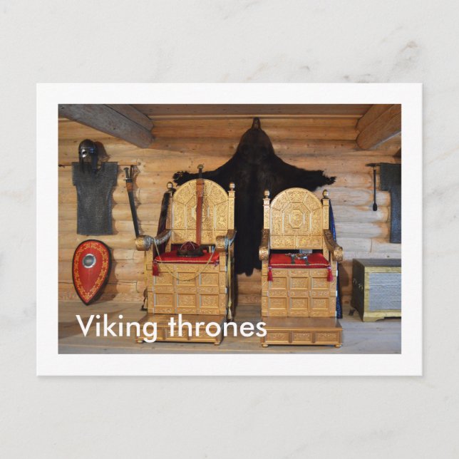 Viking tronones vykort (Framsida)