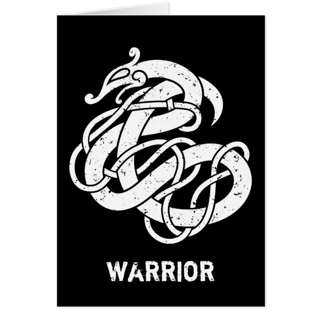 Viking Urnes stilorm Hälsningskort (Framsidan)