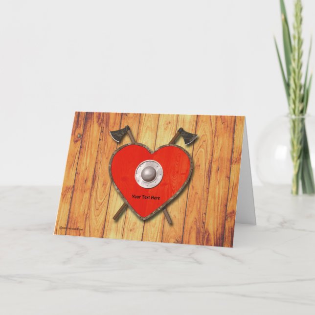 Viking Valentine Card Kort (Framsida)