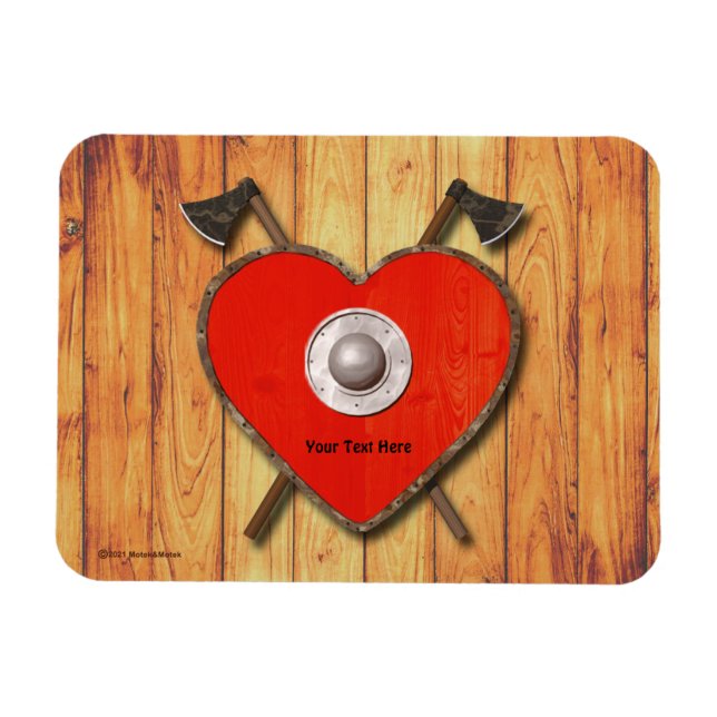 Viking Valentine Magnet (Horisontell)