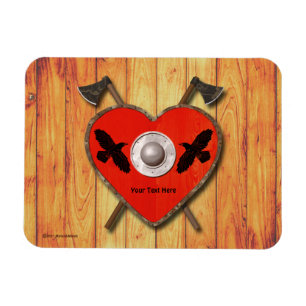 Viking Valentine - rågkort Magnet