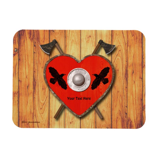 Viking Valentine - rågkort Magnet (Horisontell)