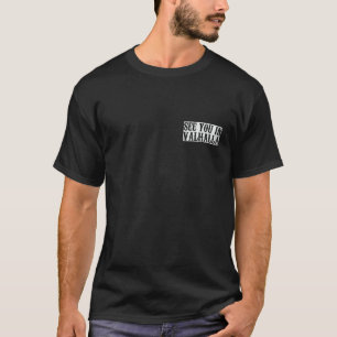 Viking Valhall Odin Thor Hammare Nordmann på båda T Shirt