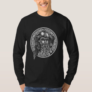 Viking Valhall Odin Tor Hammare Nordmann T Shirt