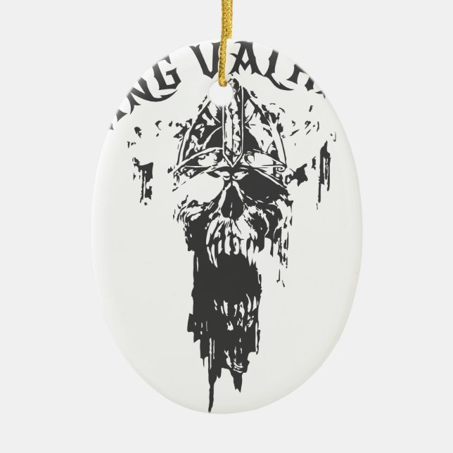 Viking Valhalla - design 3 Julgransprydnad Keramik (Framsidan)