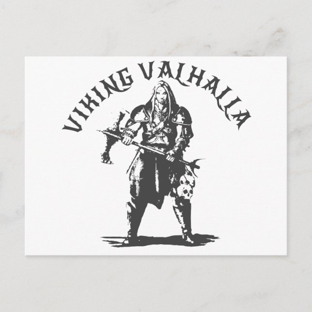 Viking Valhalla - Design 6 Vykort (Framsida)