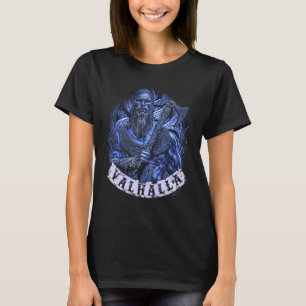 Viking Valhalla Porträtt Norse Mythology Viking Ax T Shirt
