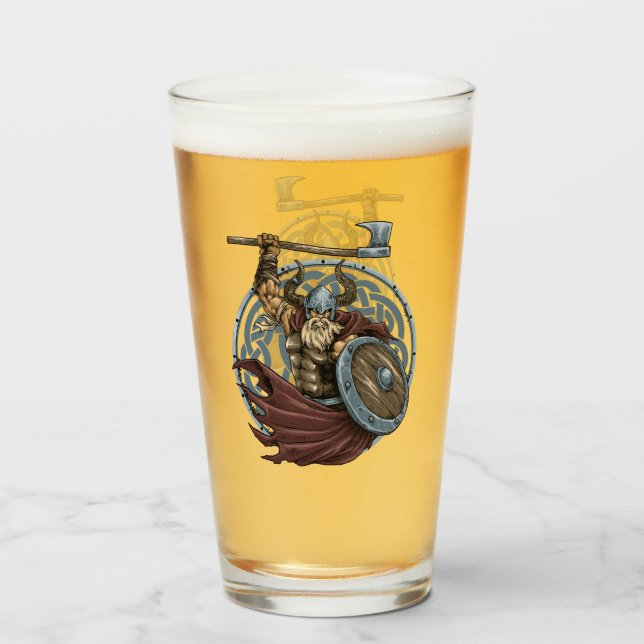 Viking Valhallakrigare Glaskopp (Baksida fylld)