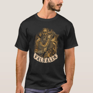 Viking Valhallas porträtt Nordisk mytologi Viking T Shirt