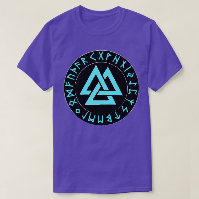 Viking Valknut Runes T Shirt (Design framsida)