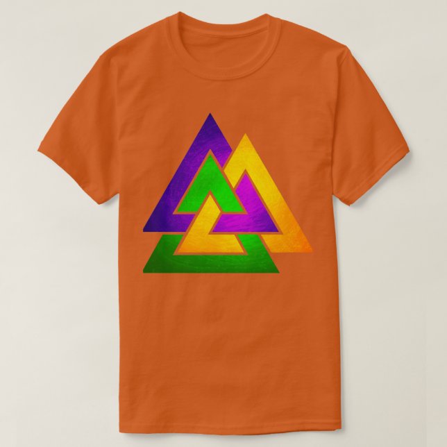 Viking Valknut T Shirt (Design framsida)