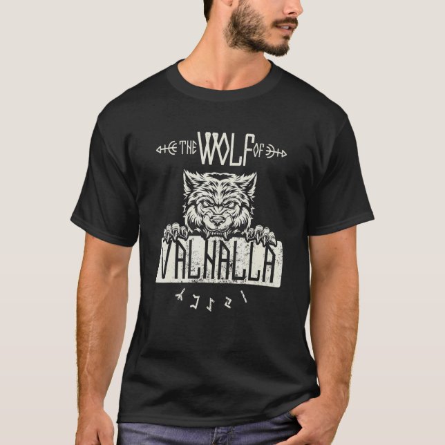 Viking Varg Valhalla Manar för Viking Fläkt 2 T Shirt (Framsida)