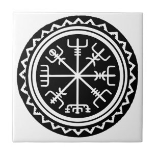 Viking Vegvisir Compass Kakelplatta