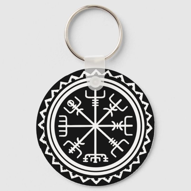 Viking Vegvisir Compass Nyckelring (Framsida)