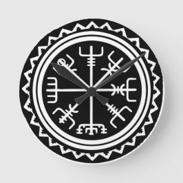 Viking Vegvisir Compass Rund Klocka