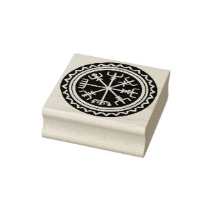 Viking Vegvisir Design Rubber Frimärke Verktyg Stämpel