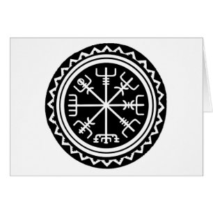 Viking Vegvisir Kompass Hälsningskort