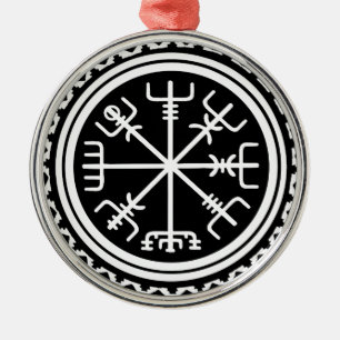 Viking Vegvisir Kompass Julgransprydnad Metall